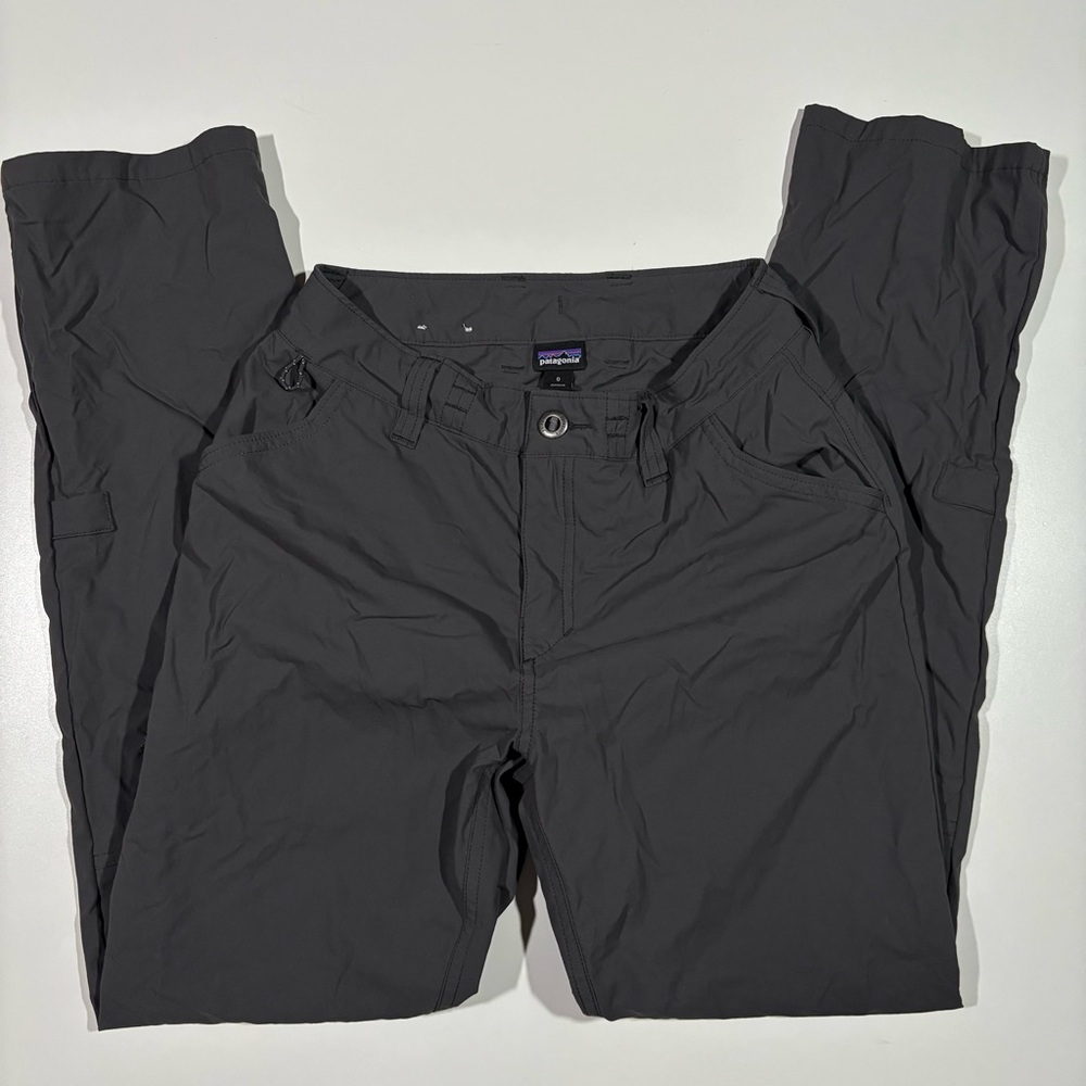 Patagonia Women’s Technical Hiking Pants Gray Nylon Outdoor Shell, Size 0